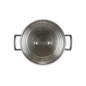 Le Creuset Classic 3-ply Stainless Steel Multi Steamer with Glass Lid 24cm